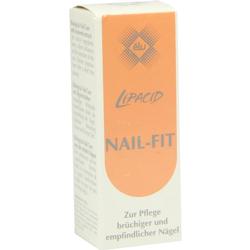 Die Packung enthält ein Nagelpflegeprodukt namens "Nail-Fit" für empfindliche Nägel.