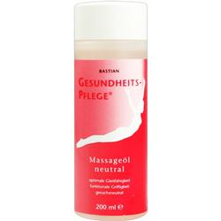 Rote Flasche mit neutralem Massageöl für Gesundheitspflege, 200 ml.
