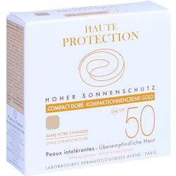 Die Verpackung zeigt eine Sonnencreme mit Lichtschutzfaktor 50 für empfindliche Haut.