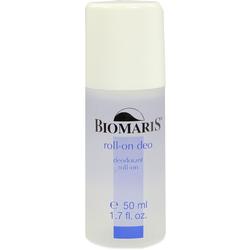 Ein transparentes Roll-on-Deo mit weißem Deckel und blauer Schrift.