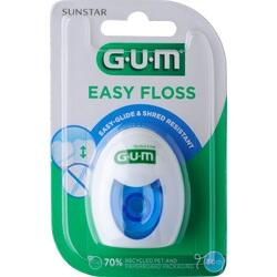 Eine Packung Zahnseide von GUM, leicht gleitend und reißfest.